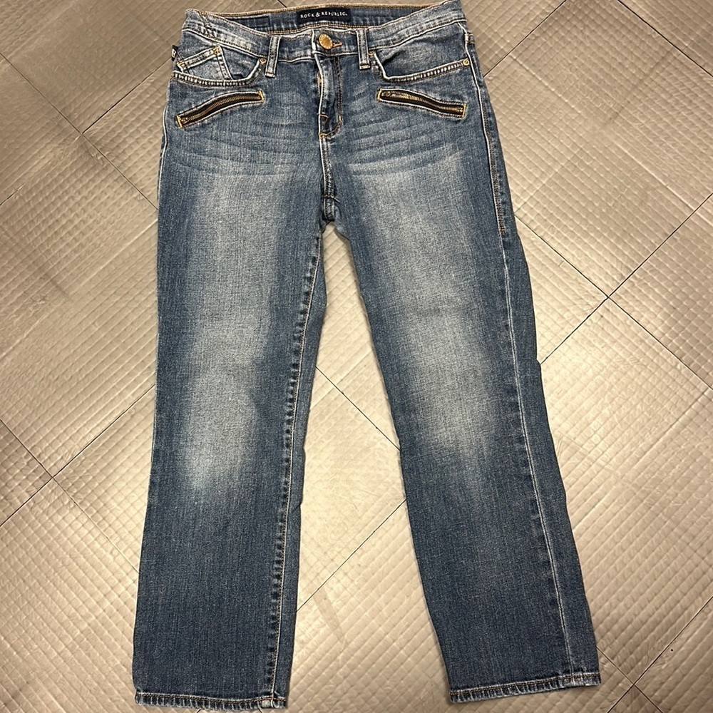 ROCK AND REPUBLIC JEANS WOMENS 8 SHORT